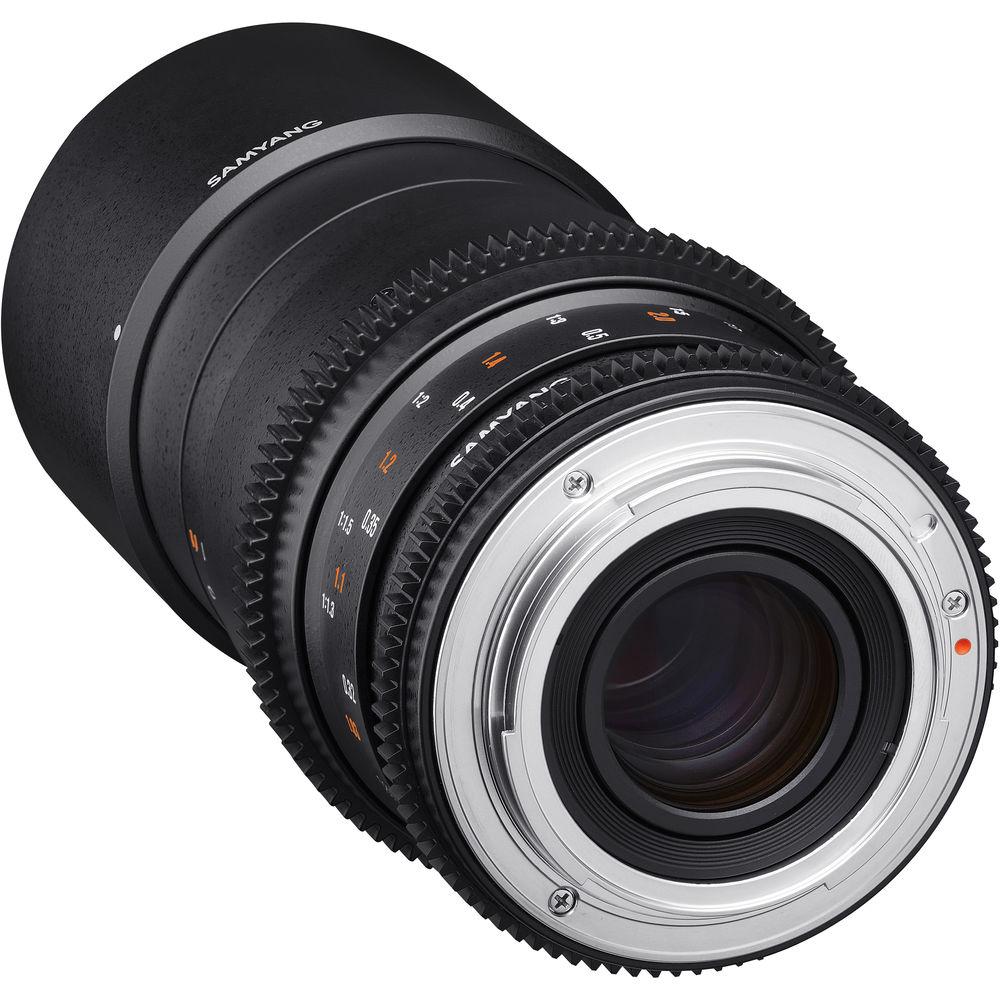 Samyang 100mm T3.1 VDSLRII Cine Lens for Canon EF Mount with Macro