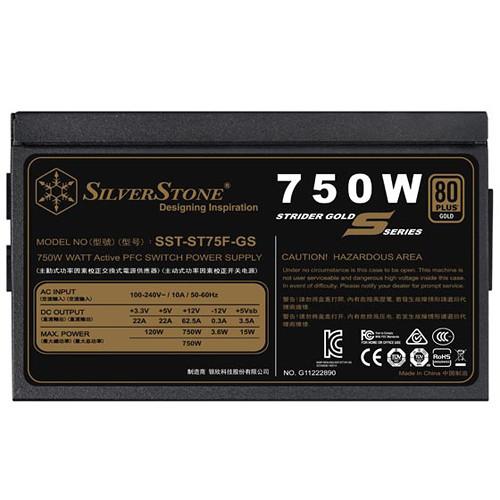 SilverStone Strider Series ST75F-GS Power Supply, SilverStone, Strider, Series, ST75F-GS, Power, Supply