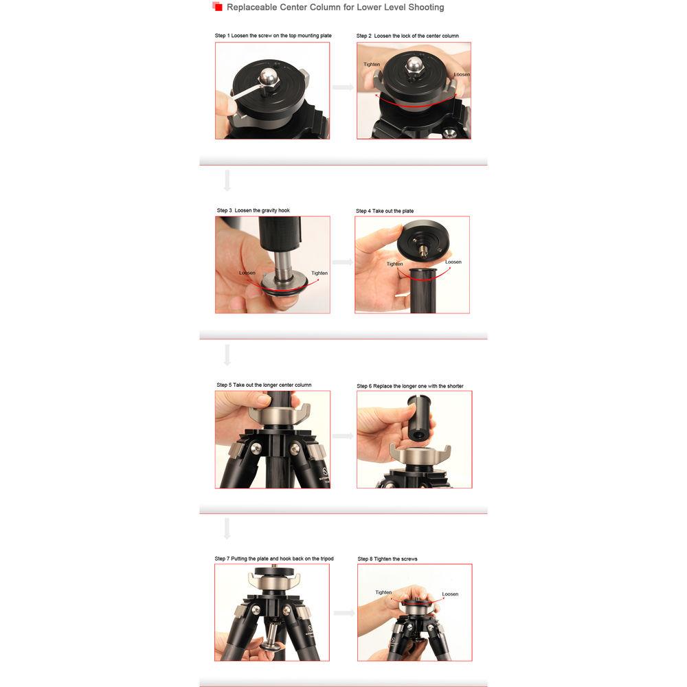 Sunwayfoto T2C40C Carbon Fiber Tripod