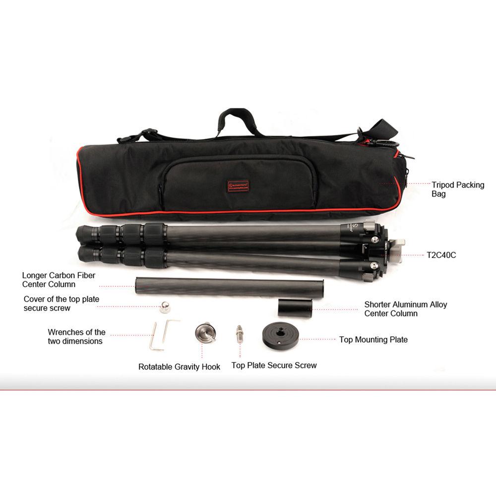 Sunwayfoto T2C40C Carbon Fiber Tripod