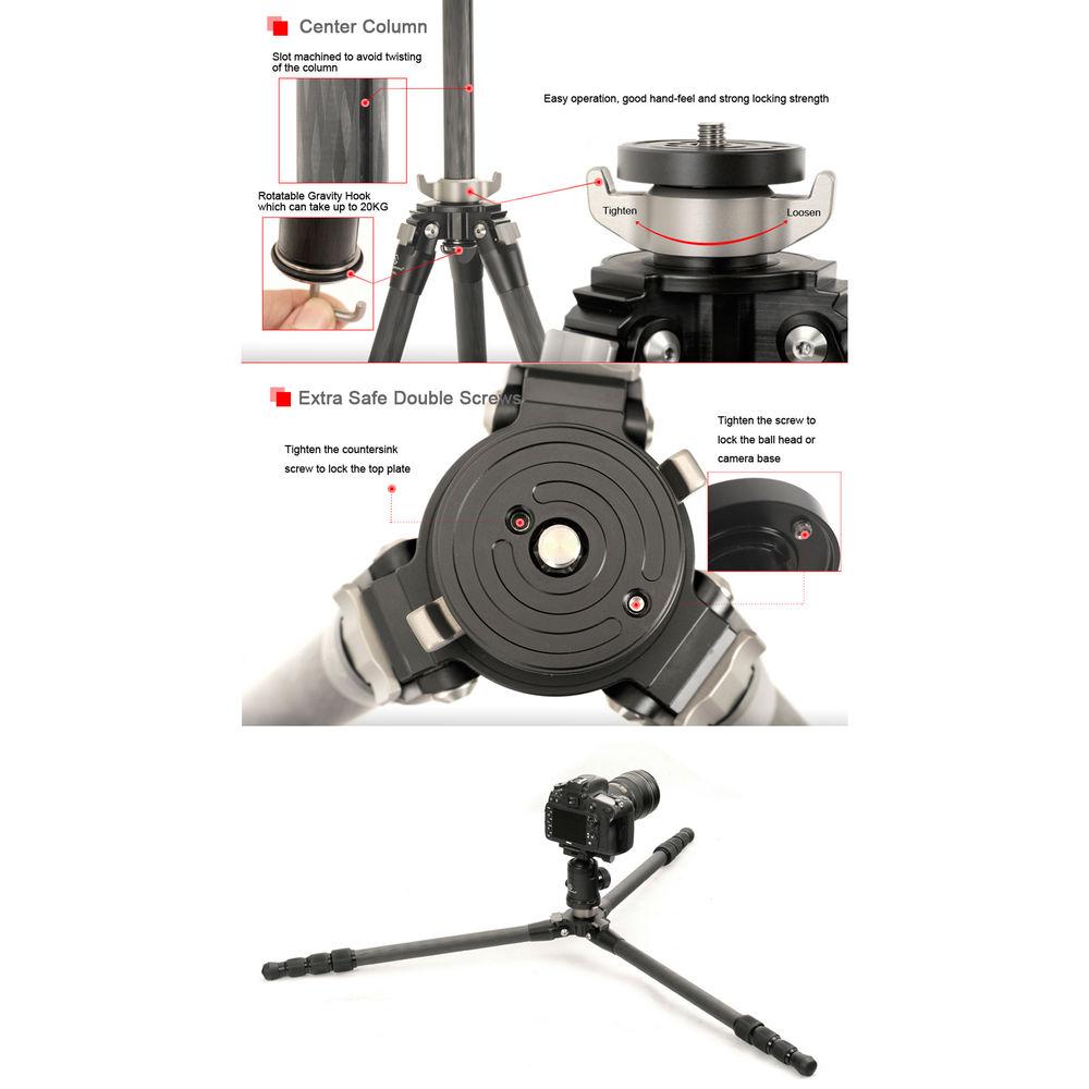 Sunwayfoto T2C40C Carbon Fiber Tripod
