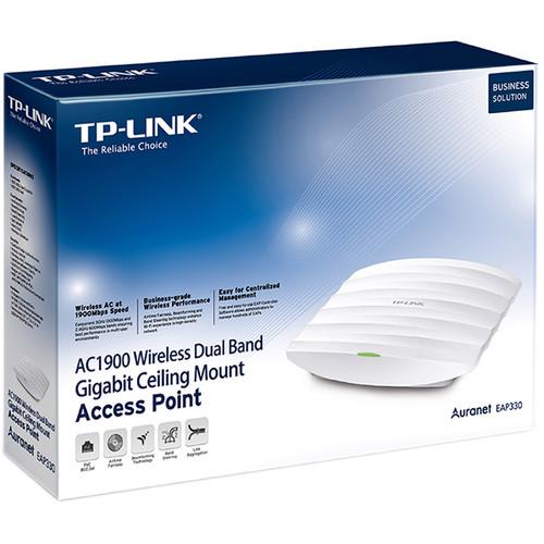 TP-Link EAP330 AC1900 Wireless Dual-Band Gigabit Ceiling Mount Access Point, TP-Link, EAP330, AC1900, Wireless, Dual-Band, Gigabit, Ceiling, Mount, Access, Point