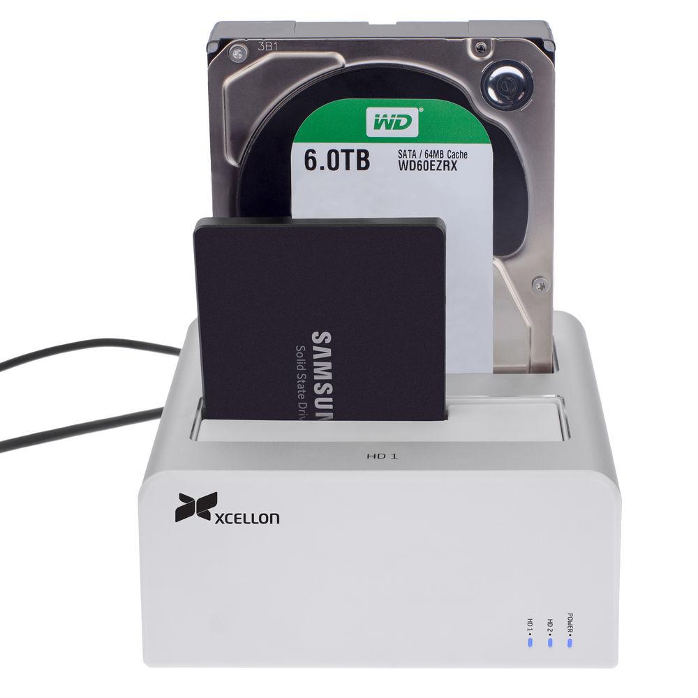 Xcellon HDD-202 USB Type-C to Dual 2.5 3.5" HDD SSD Docking Station