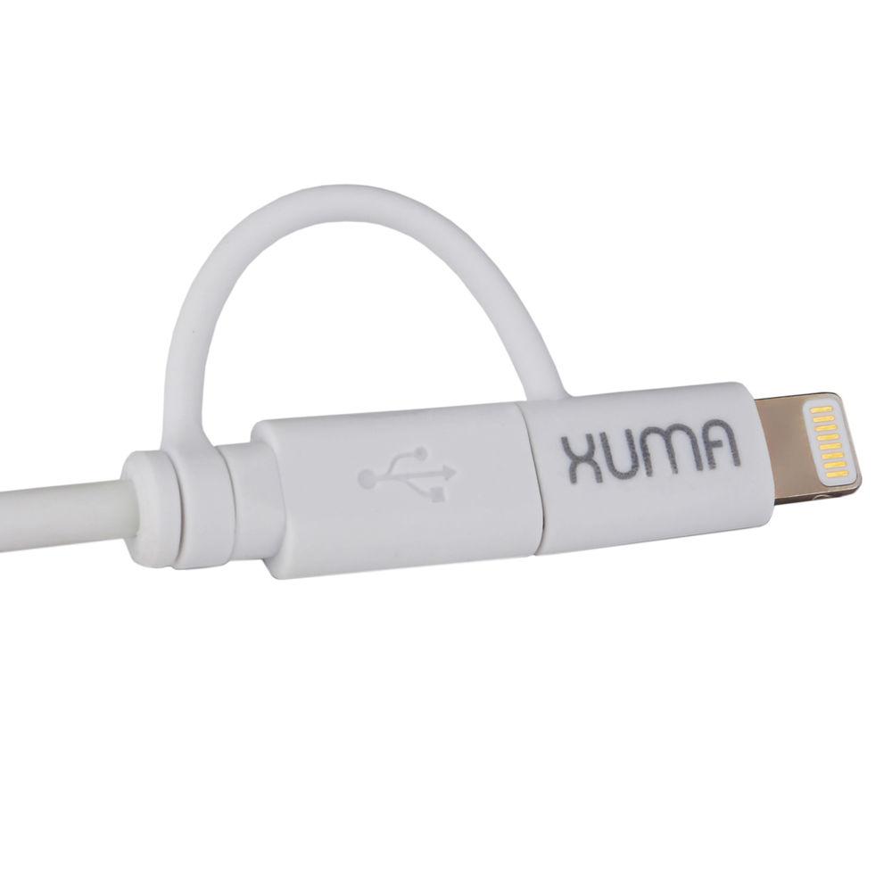 Xuma Combination Lightning micro-USB Cable, Xuma, Combination, Lightning, micro-USB, Cable