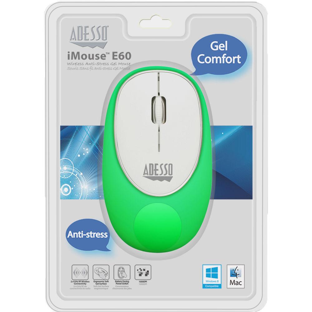 Adesso iMouse E60G Wireless Anti-Stress Gel Mouse