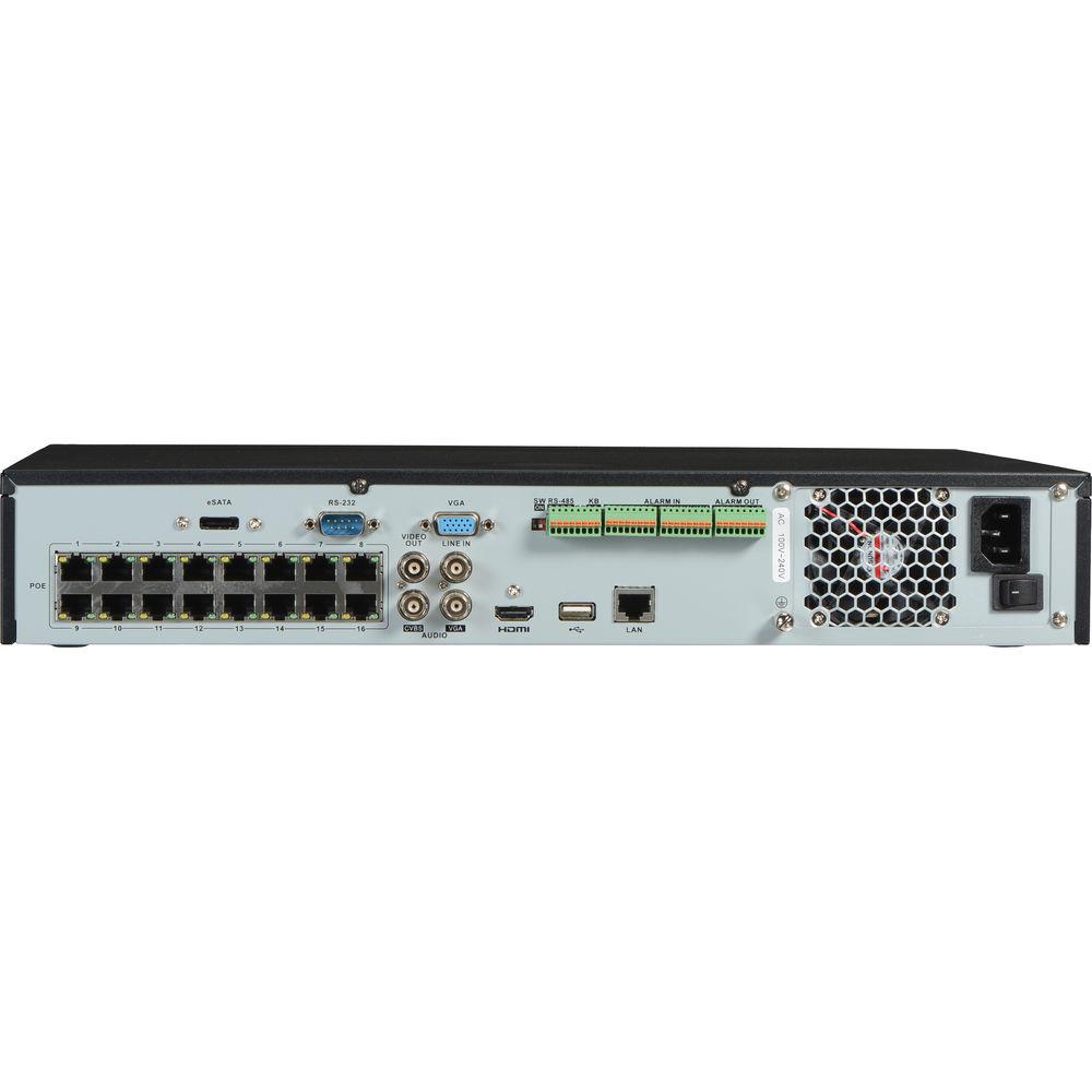 Hikvision 16-Channel Embedded Plug-and-Play NVR with 2TB HDD Storage
