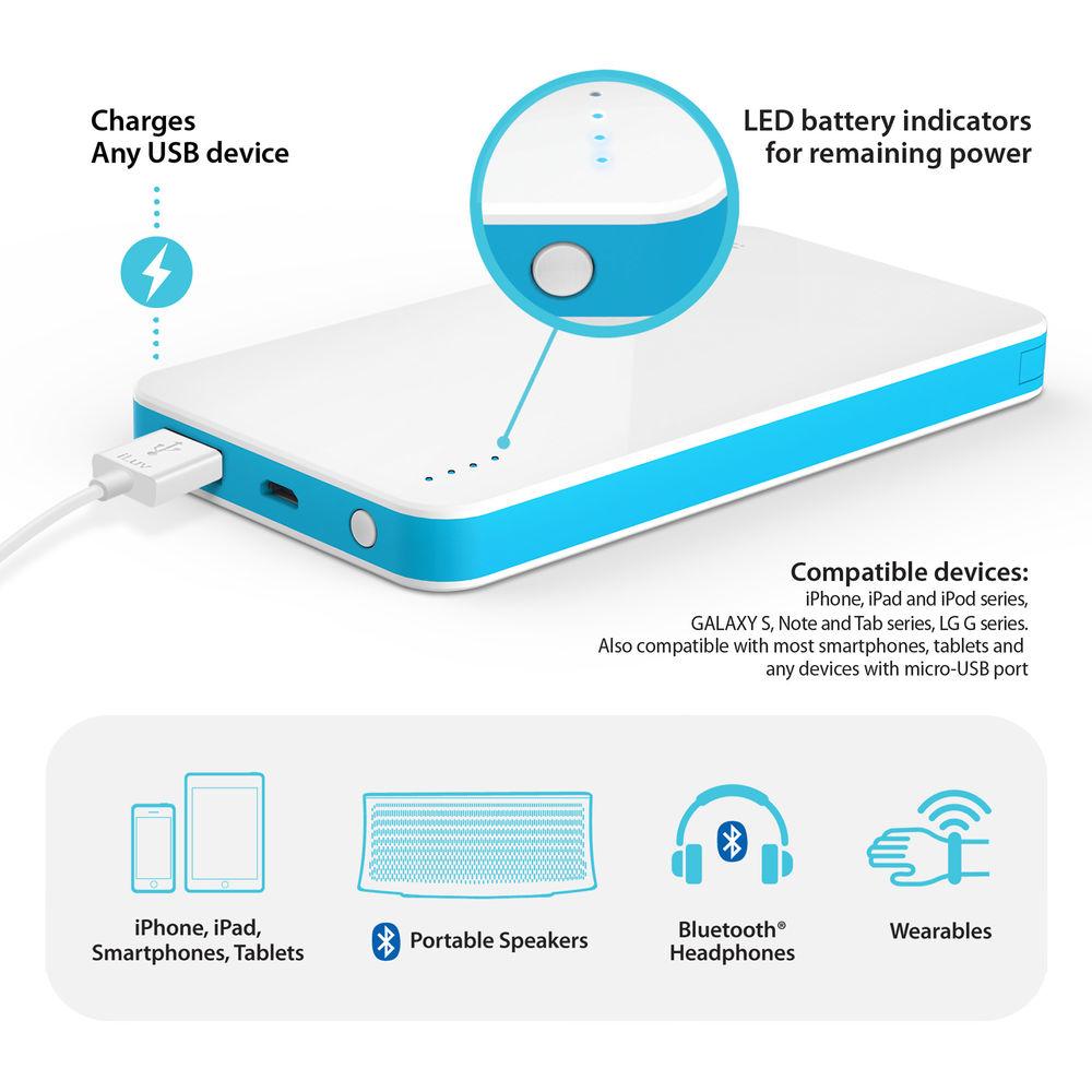 iLuv myPower50L 5000mAh Slim Portable Battery Pack