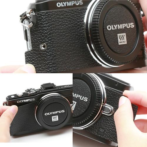 Japan Hobby Tool Camera Leather Decoration Sticker for Olympus PEN E-PL5, E-PL6 Mirrorless Cameras