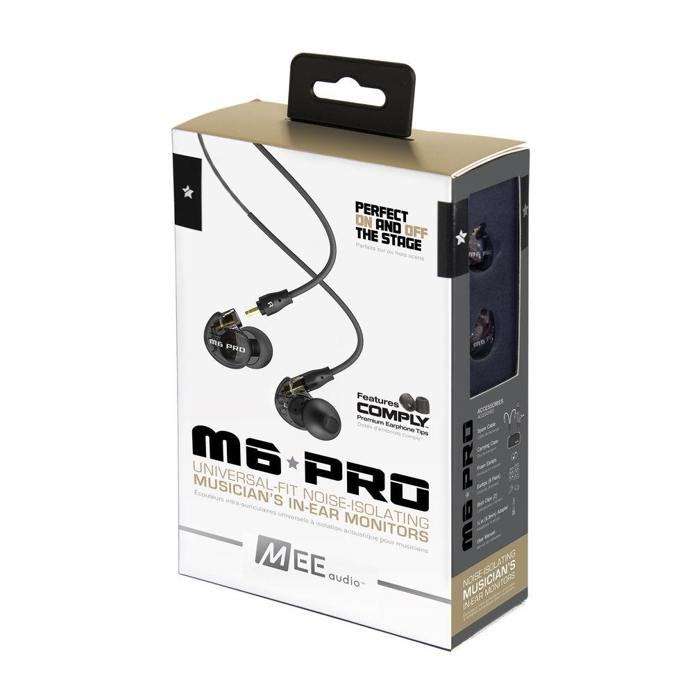MEE audio M6 PRO Universal-Fit Noise-Isolating Musician's In-Ear Monitors with Detachable Cables, MEE, audio, M6, PRO, Universal-Fit, Noise-Isolating, Musician's, In-Ear, Monitors, with, Detachable, Cables