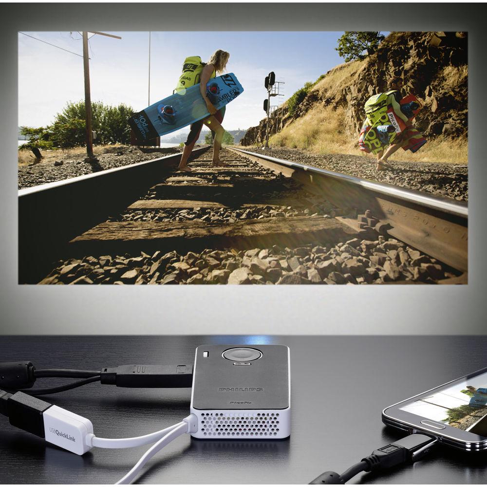 Philips PicoPix PPX4350W 50-Lumen nHD Pocket Projector