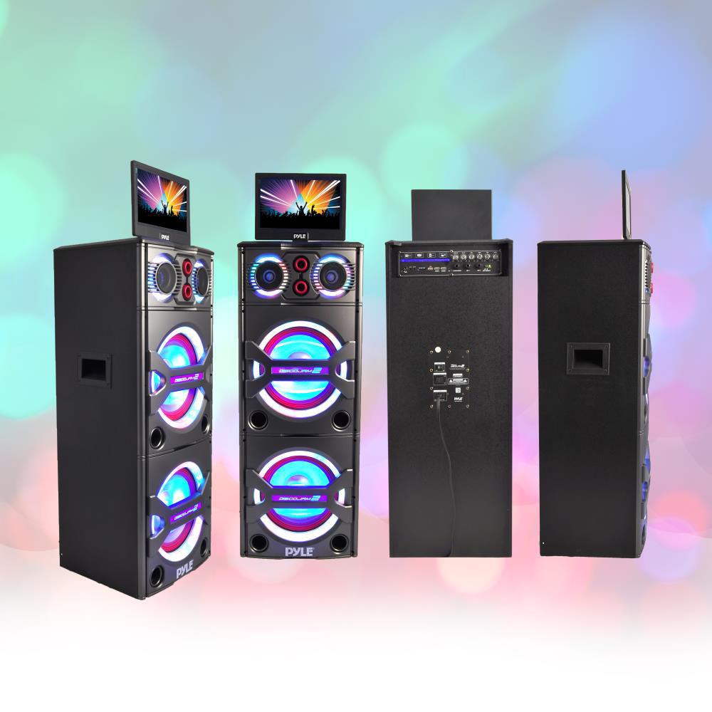 Pyle Pro PKRK215 - 2000W Bluetooth Portable Karaoke System with Built-In Screen