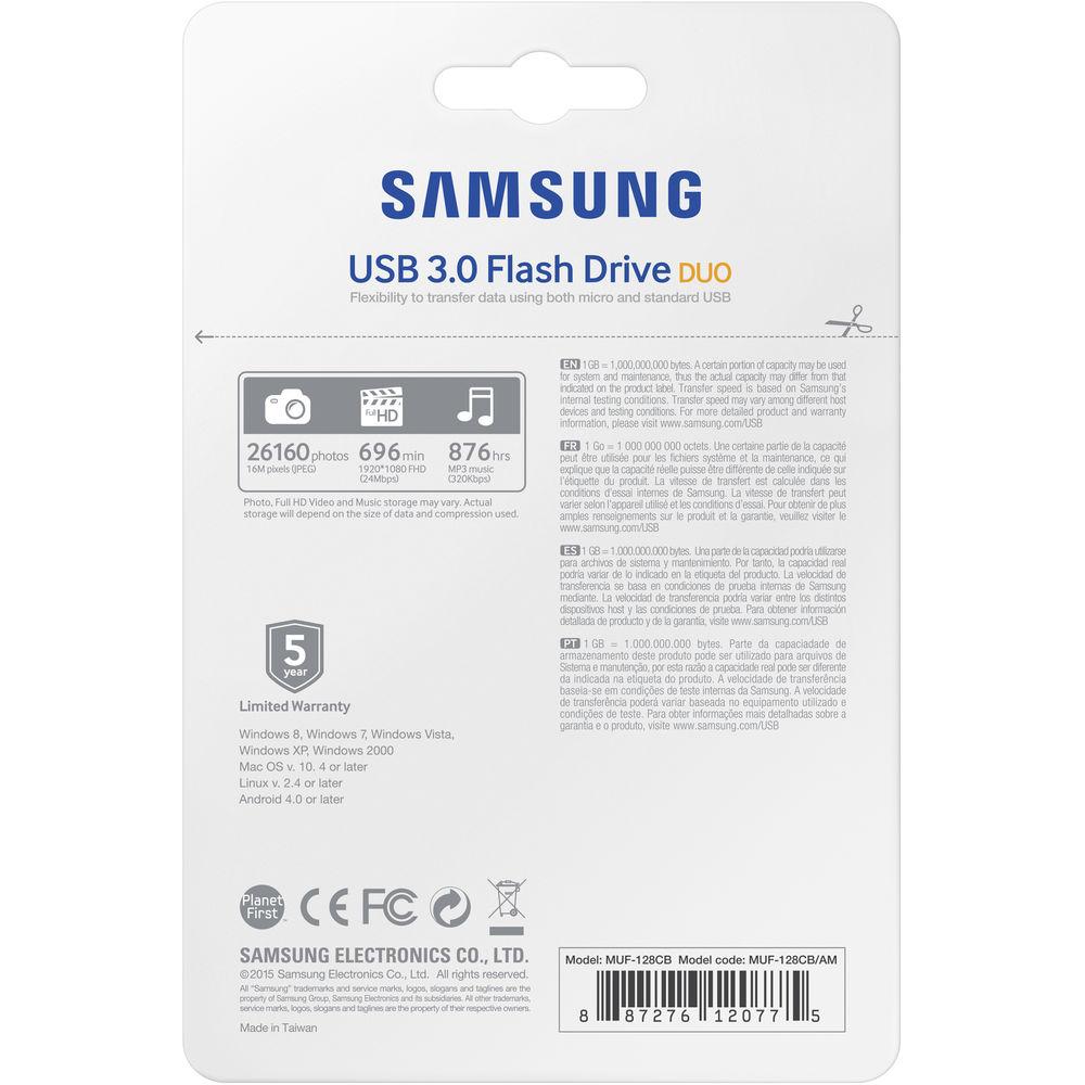 Samsung 128GB MUF-128BB USB 3.0 FIT Drive