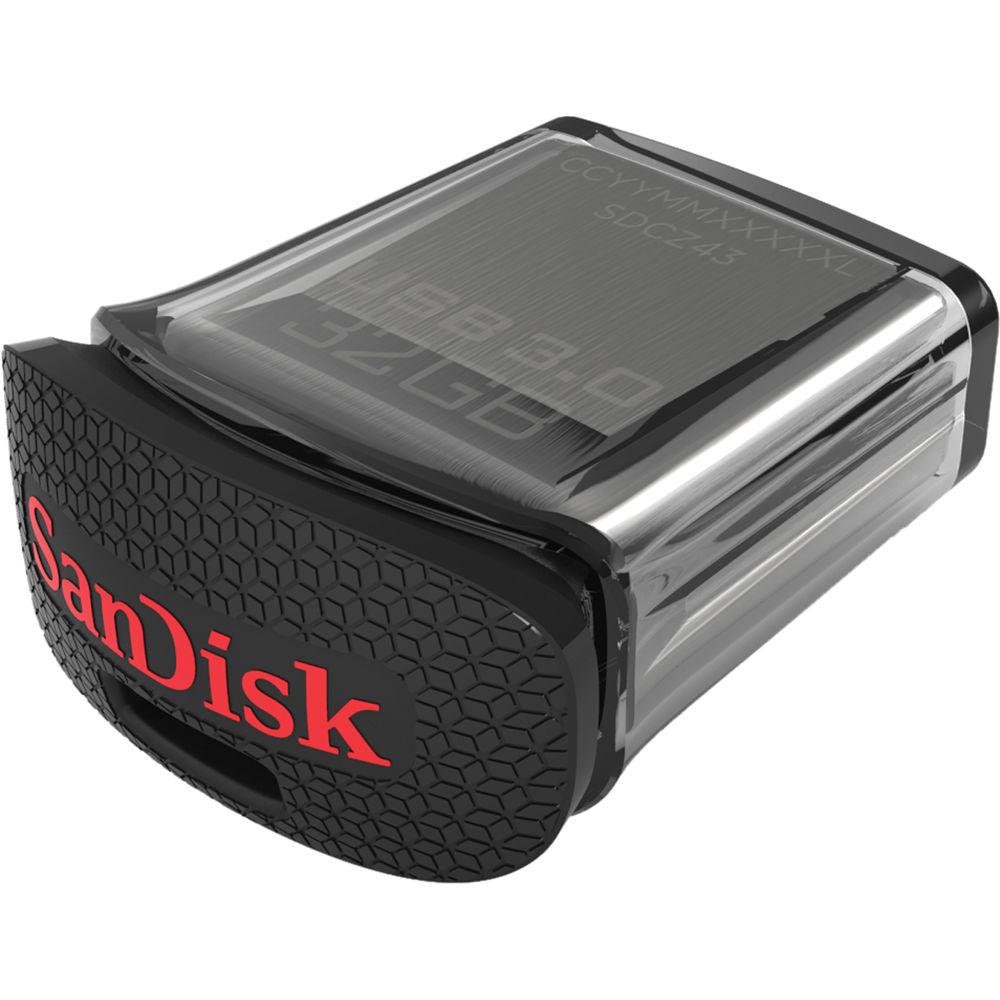 SanDisk 32GB CZ43 Ultra Fit USB 3.0, SanDisk, 32GB, CZ43, Ultra, Fit, USB, 3.0