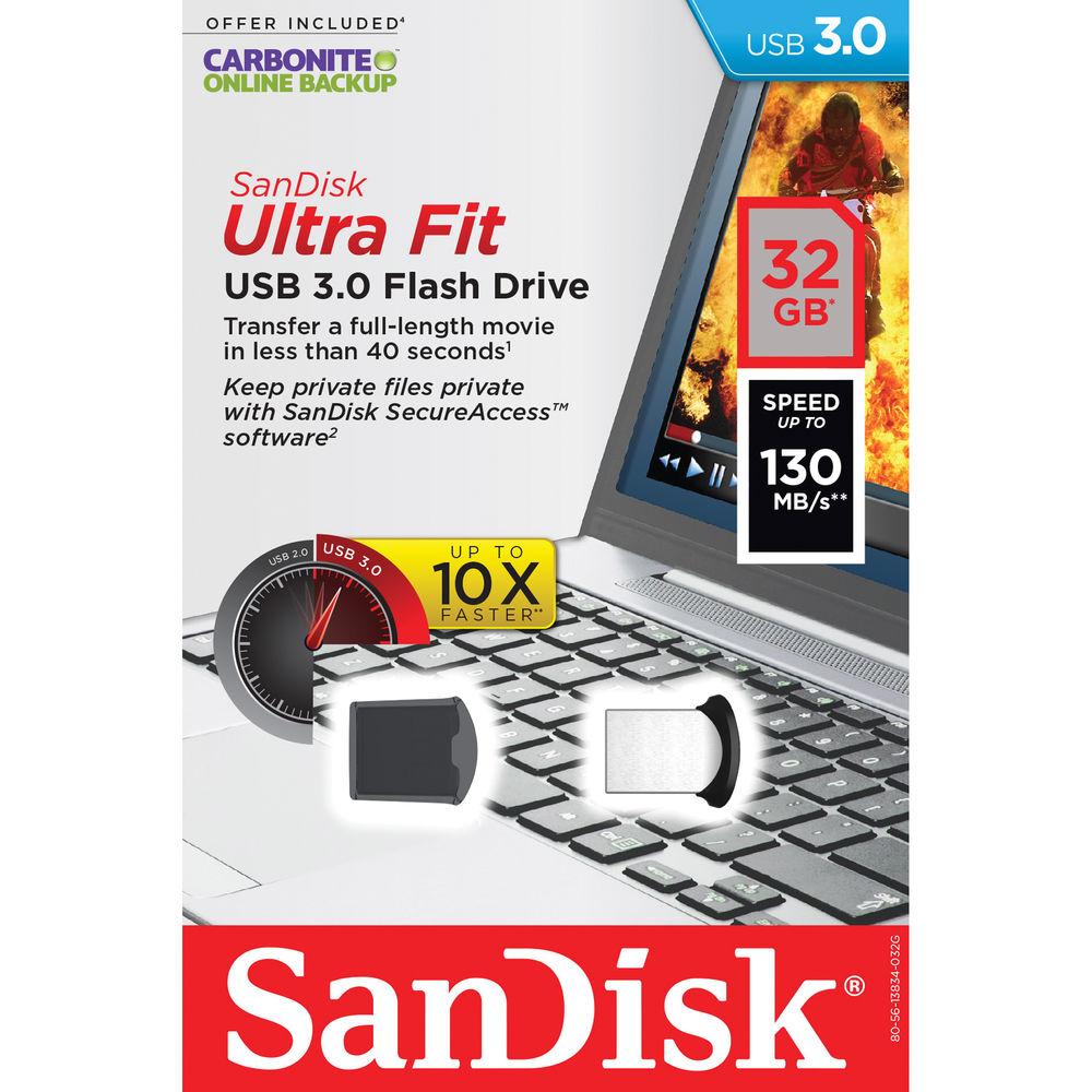 SanDisk 32GB CZ43 Ultra Fit USB 3.0