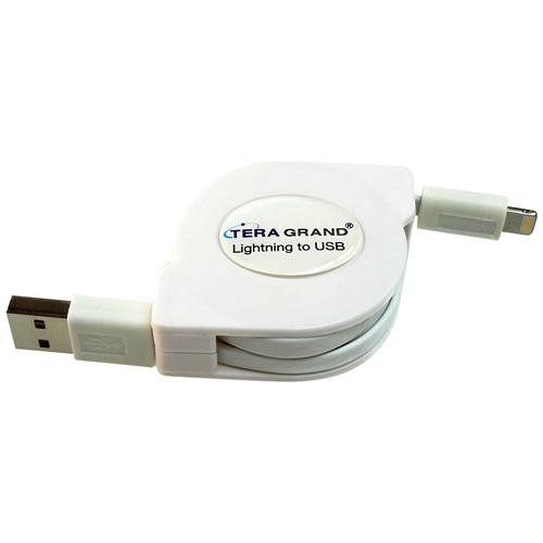 Tera Grand Apple MFi Lightning to USB Sync and Charge Retractable Cable