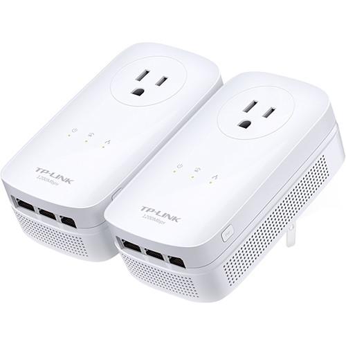 TP-Link TL-PA8030P KIT HomePlug-AV1200 3-Port Gigabit Passthrough Powerline Starter Kit