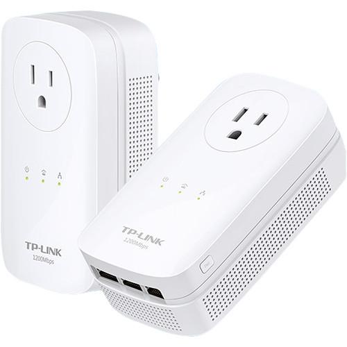 TP-Link TL-PA8030P KIT HomePlug-AV1200 3-Port Gigabit Passthrough Powerline Starter Kit