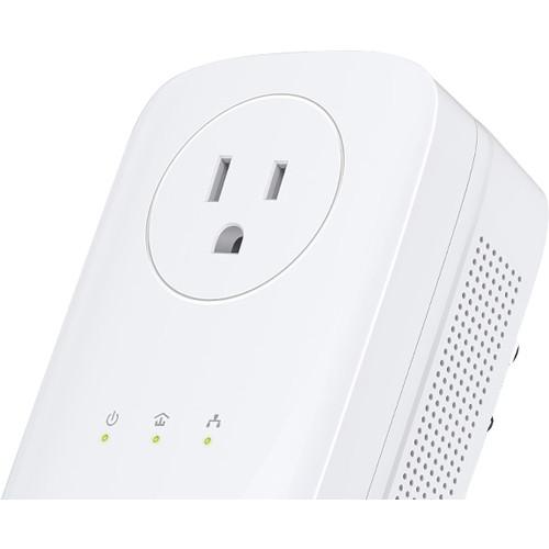 TP-Link TL-PA8030P KIT HomePlug-AV1200 3-Port Gigabit Passthrough Powerline Starter Kit