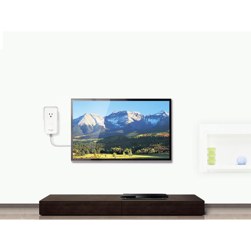 TP-Link TL-PA8030P KIT HomePlug-AV1200 3-Port Gigabit Passthrough Powerline Starter Kit