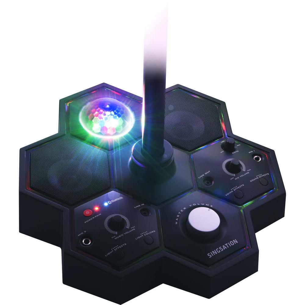 808 Audio Singsation Performer Deluxe Karaoke System with Stereo Wireless Speakers