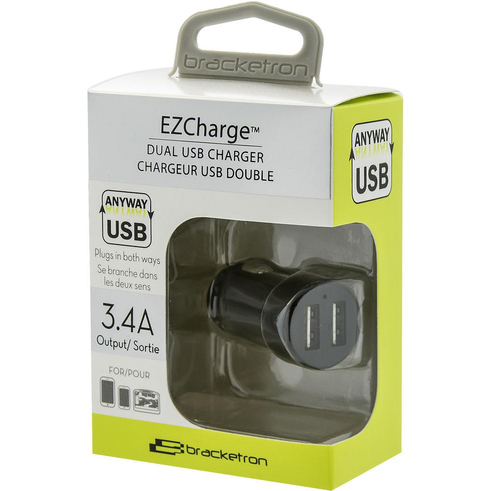 Bracketron EZCharge Dual 3.4A USB Charger