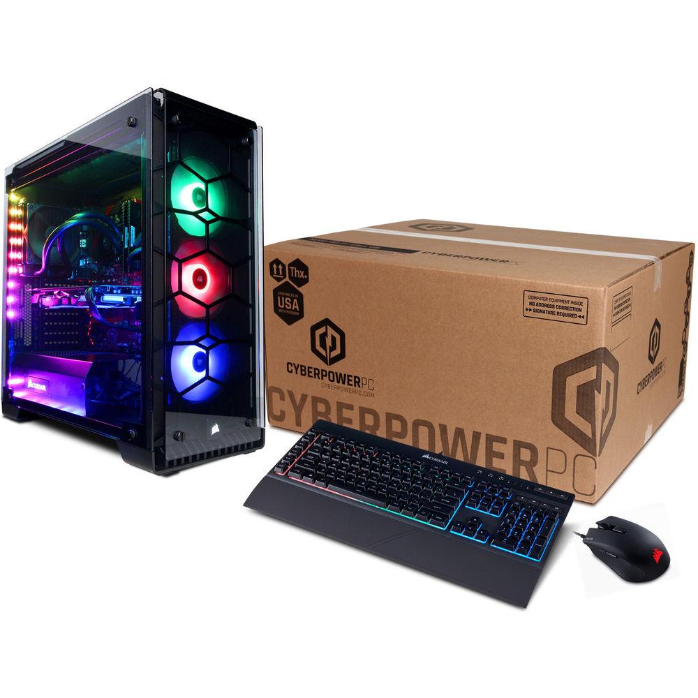 CyberPowerPC Crystal Gaming Series Basic Desktop Computer