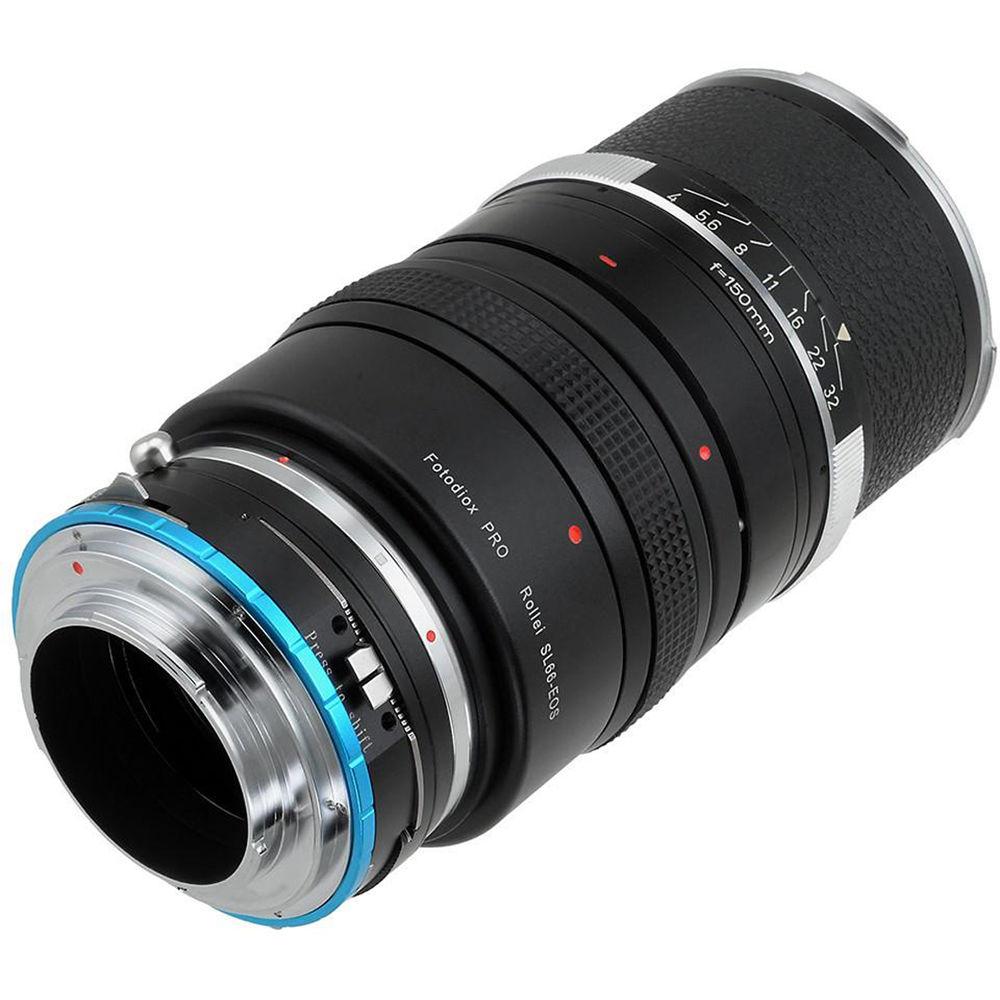 FotodioX Pro Lens Mount Shift Double Adapter for Rollei SL66 and Canon EOS Lenses to Sony E