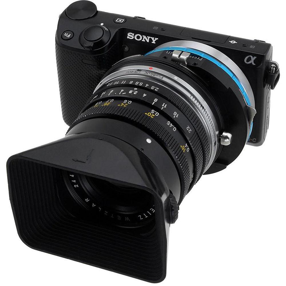 FotodioX Pro Shift Mount Adapter for Leica R-Mount Lens to Sony E-Mount Camera