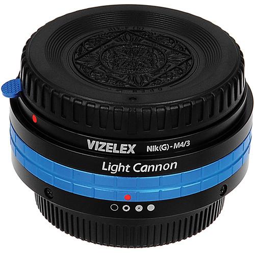 FotodioX Vizelex Light Cannon Soft Focus Adapter for Nikon F-Mount G Lens to Micro Four Thirds Cameras