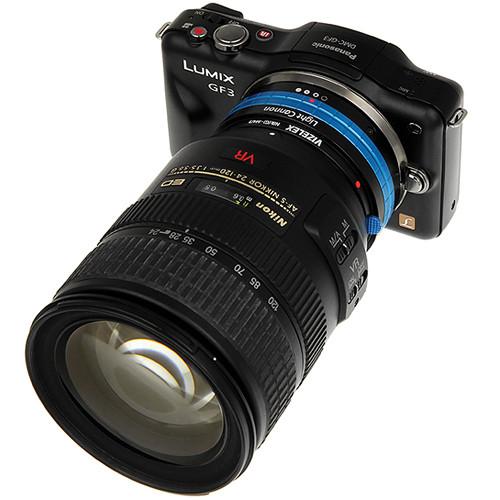 FotodioX Vizelex Light Cannon Soft Focus Adapter for Nikon F-Mount G Lens to Micro Four Thirds Cameras