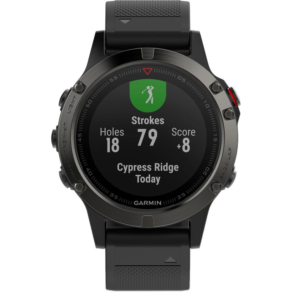 Garmin fenix 5 Sapphire Edition Multi-Sport Training GPS Watch Performer Bundle