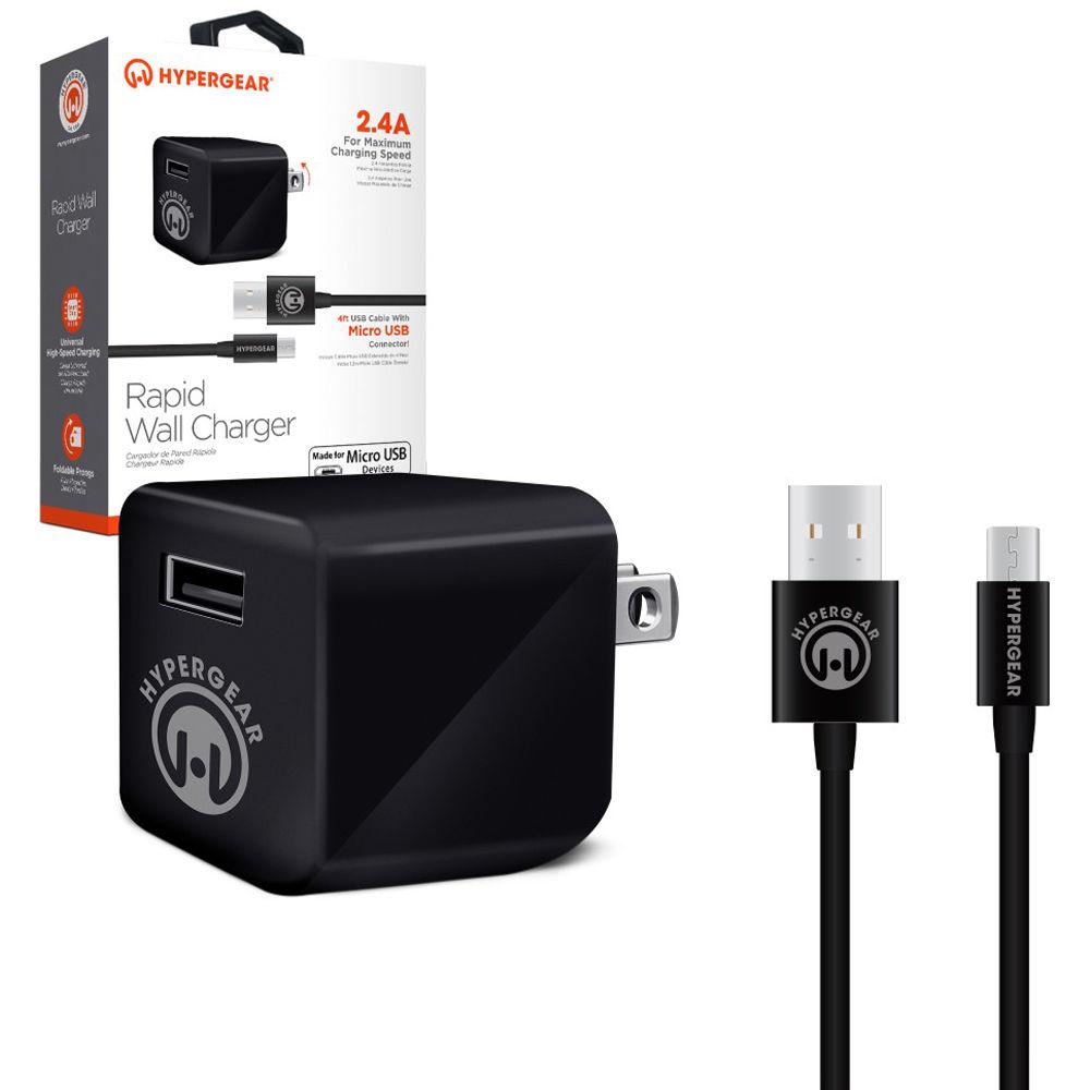HyperGear Rapid Wall Charger with Micro-USB Cable, HyperGear, Rapid, Wall, Charger, with, Micro-USB, Cable