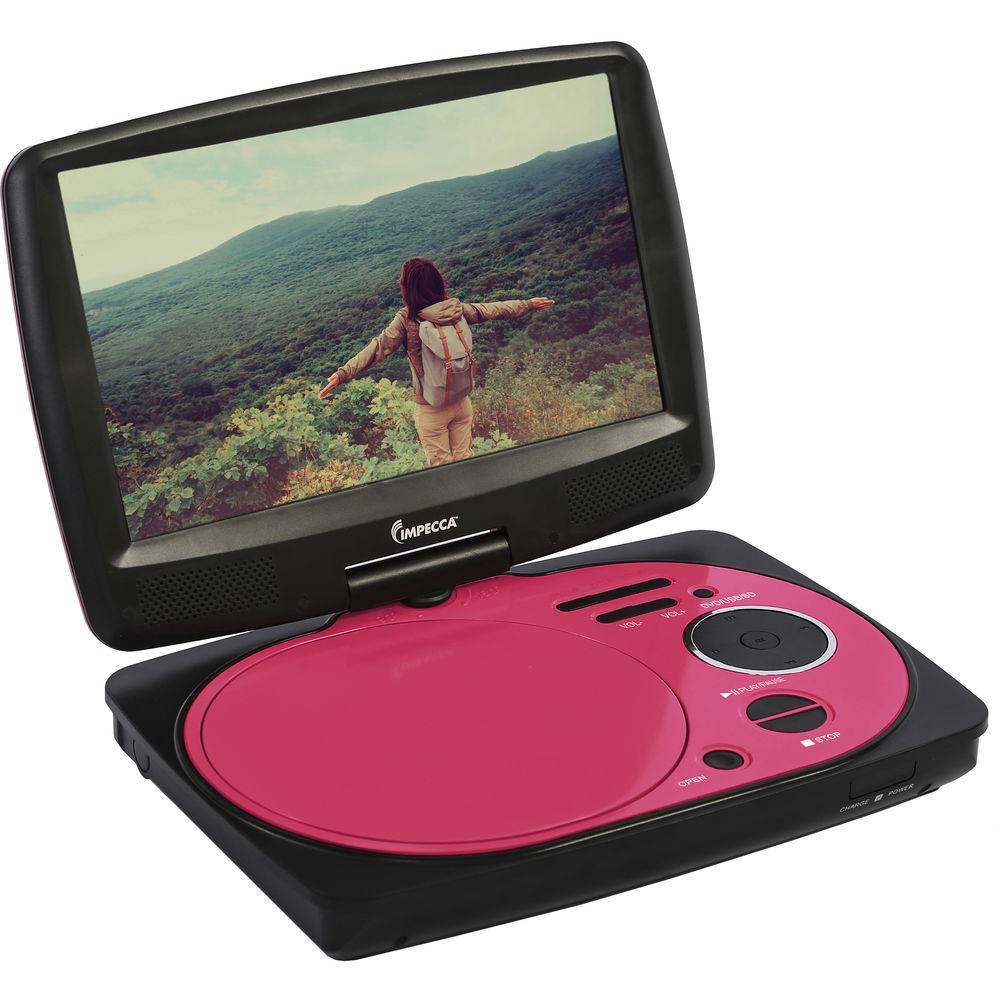 Impecca 9" Portable Swivel Multisystem DVD Player