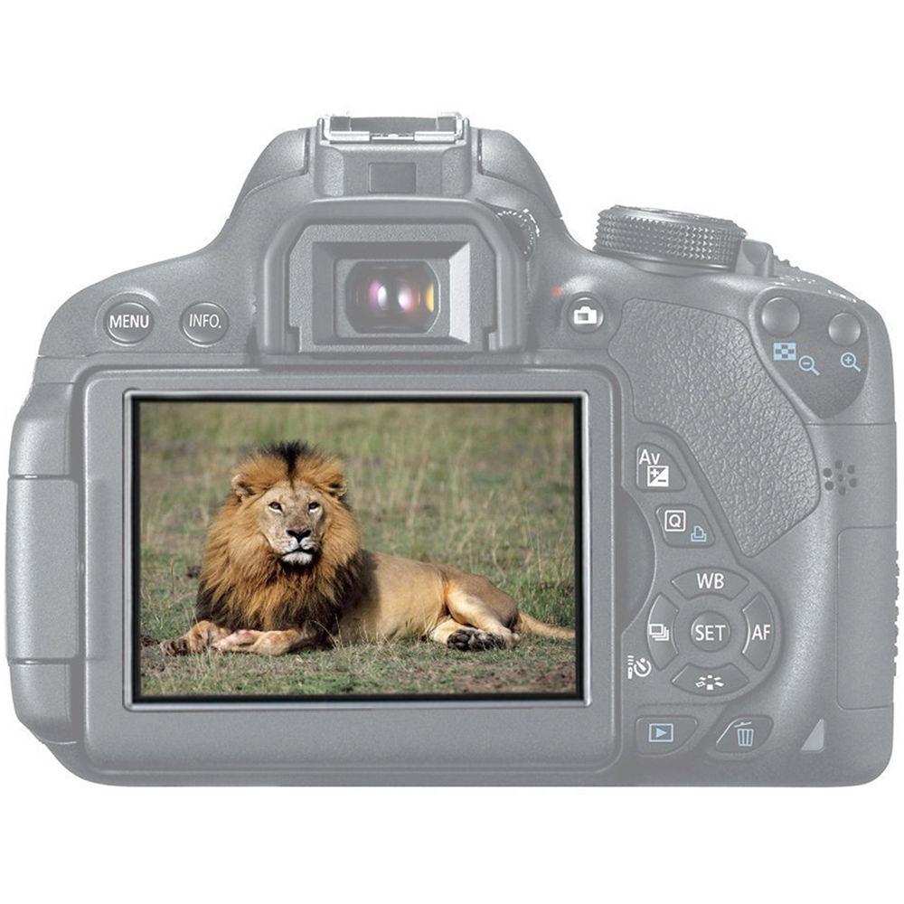 MegaGear LCD Optical Screen Protector for Canon 8000D, T5i, T6i, or T6S digital cameras.
