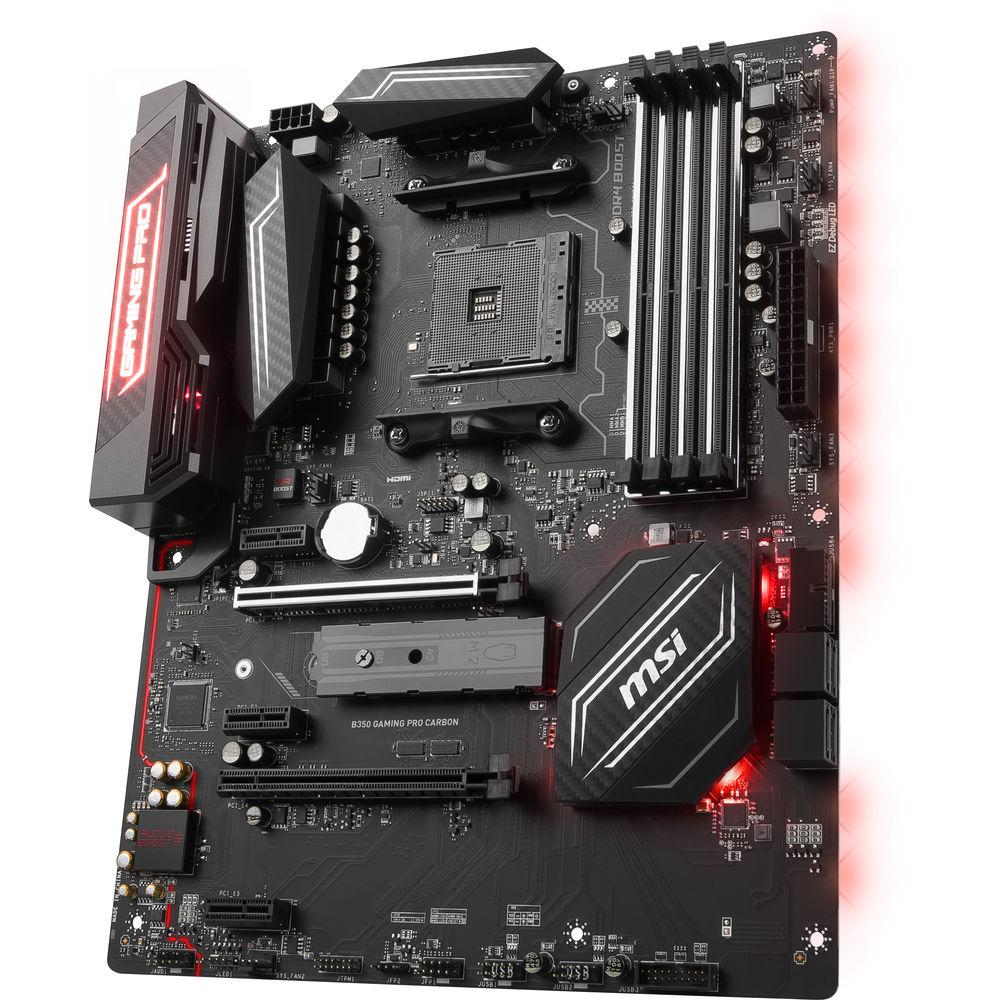 MSI B350 Gaming Pro Carbon AM4 ATX Motherboard