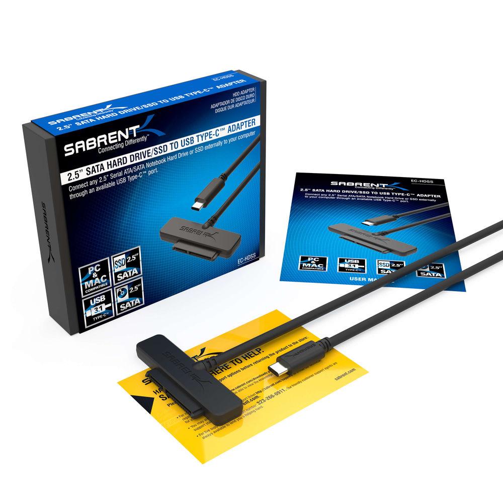 Sabrent USB 3.1 Gen 2 Type-C to 2.5" SATA II Adapter Cable