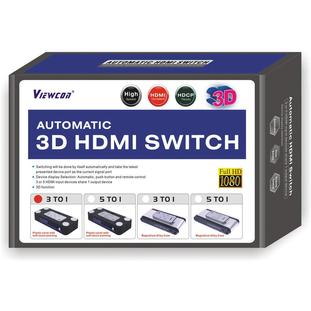 Tera Grand HD-VE500 HDMI Switch 3 to 1 with Remote & Power, Tera, Grand, HD-VE500, HDMI, Switch, 3, to, 1, with, Remote, &, Power