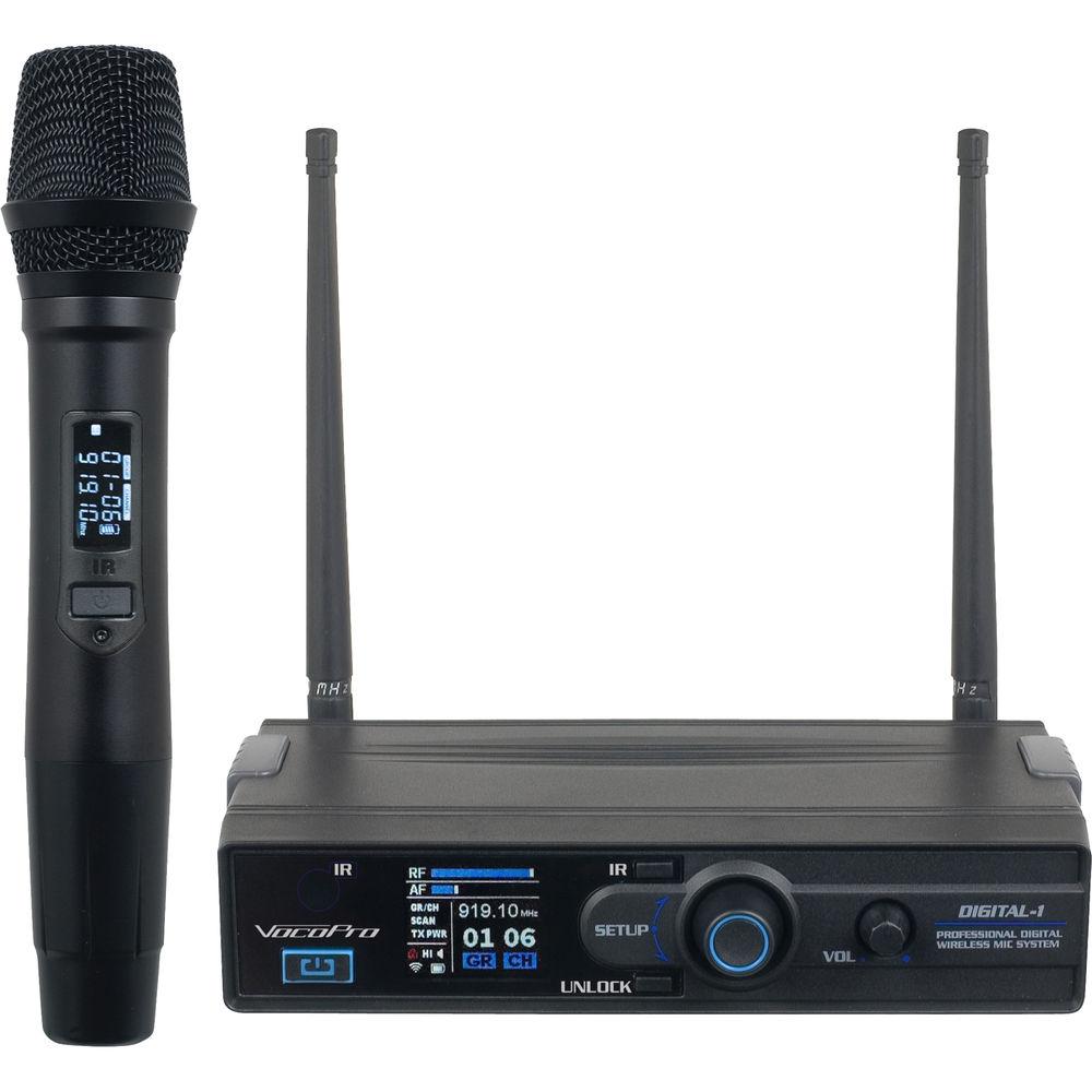 VocoPro Digital-1 Twin Pack, 2 Digital Wireless Handheld Mic Package with Carrying Bag