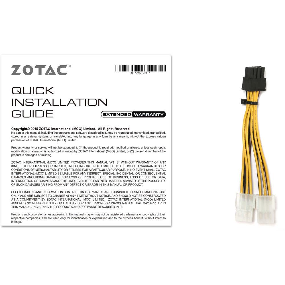 ZOTAC GeForce GTX 1060 Graphics Card