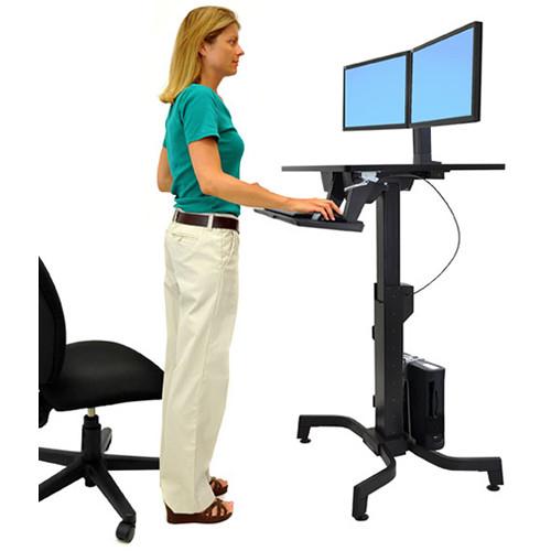 Ergotron WorkFit Dual-Monitor Kit for WorkFit-T -TL -TLE -PD Workstations