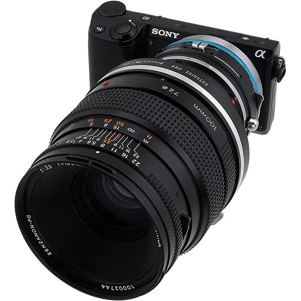 FotodioX Pro Shift Mount Adapter for Bronica GS-1 PG Lens to Sony E-Mount Camera
