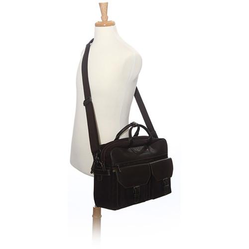 Jill-E Designs Andrew Leather Briefcase for 15" Laptop