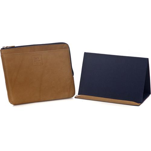 Jill-E Designs Dominick Leather Sleeve with Stand for 10" Tablet