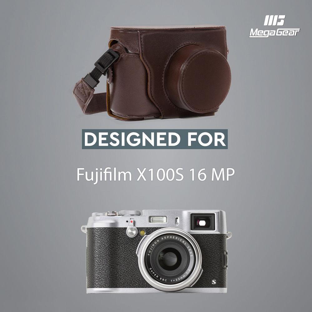 MegaGear Ever Ready PU Leather Camera Case with Strap for Fujifilm X100S