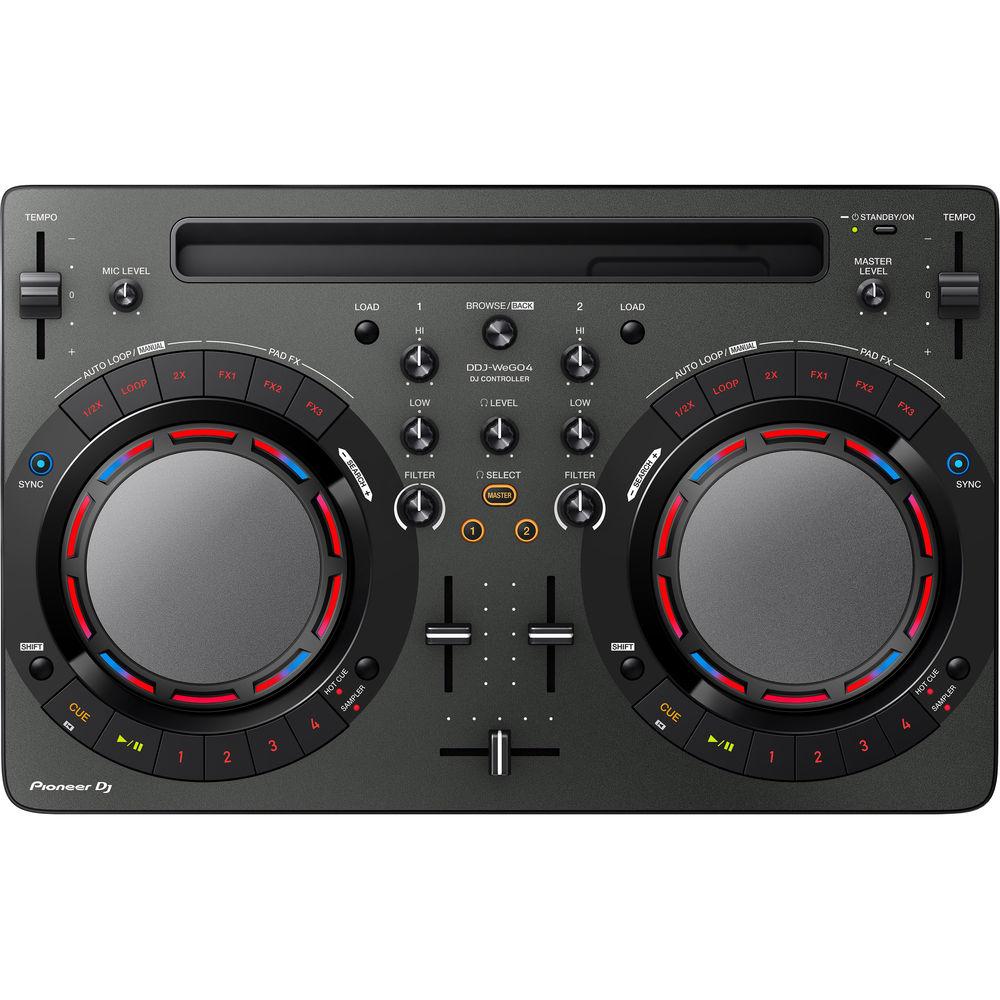 Pioneer DJ Performance Pack with DDJ-WeGO4-K Controller, DM-40 Speakers, and HRM-5 Headphones