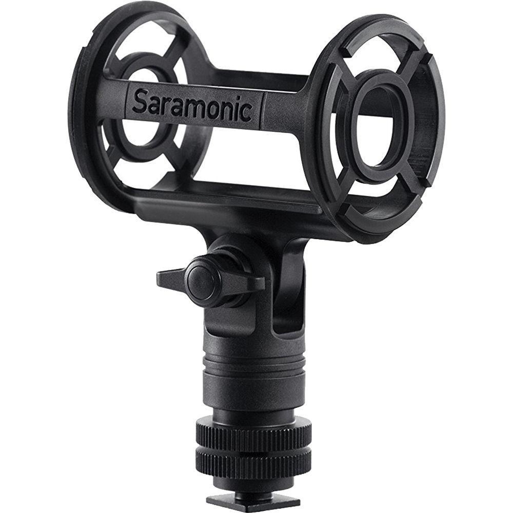 Saramonic SR-SMC2 Shotgun Microphone Shockmount with Cold Shoe Mount for Cameras