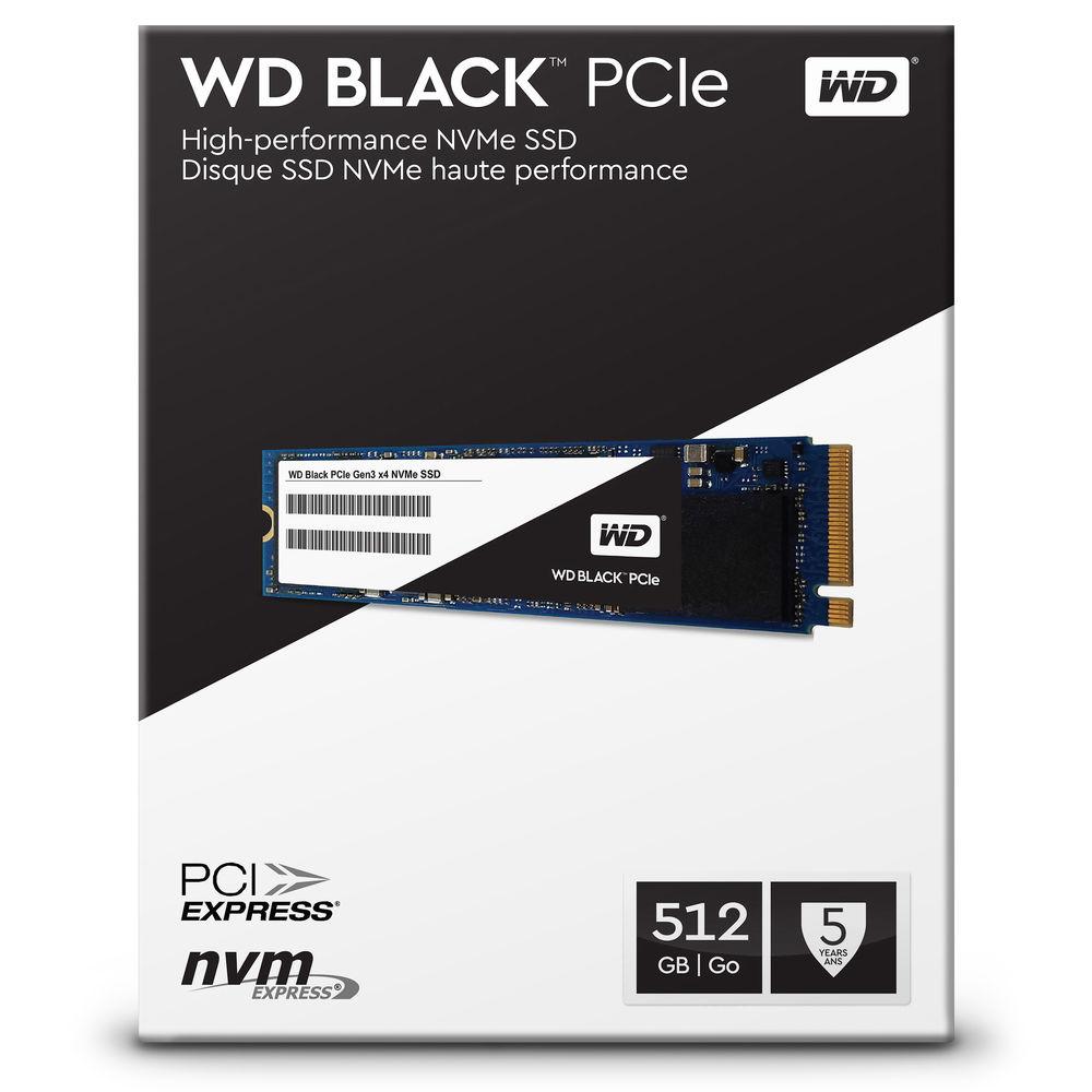 WD 512GB Black NVMe M.2 Internal SSD, WD, 512GB, Black, NVMe, M.2, Internal, SSD