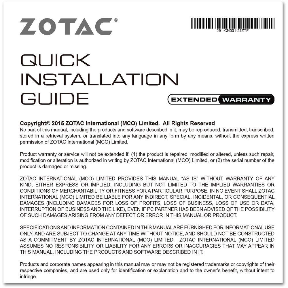 ZOTAC GeForce GTX 1050 Ti OC Edition Graphics Card