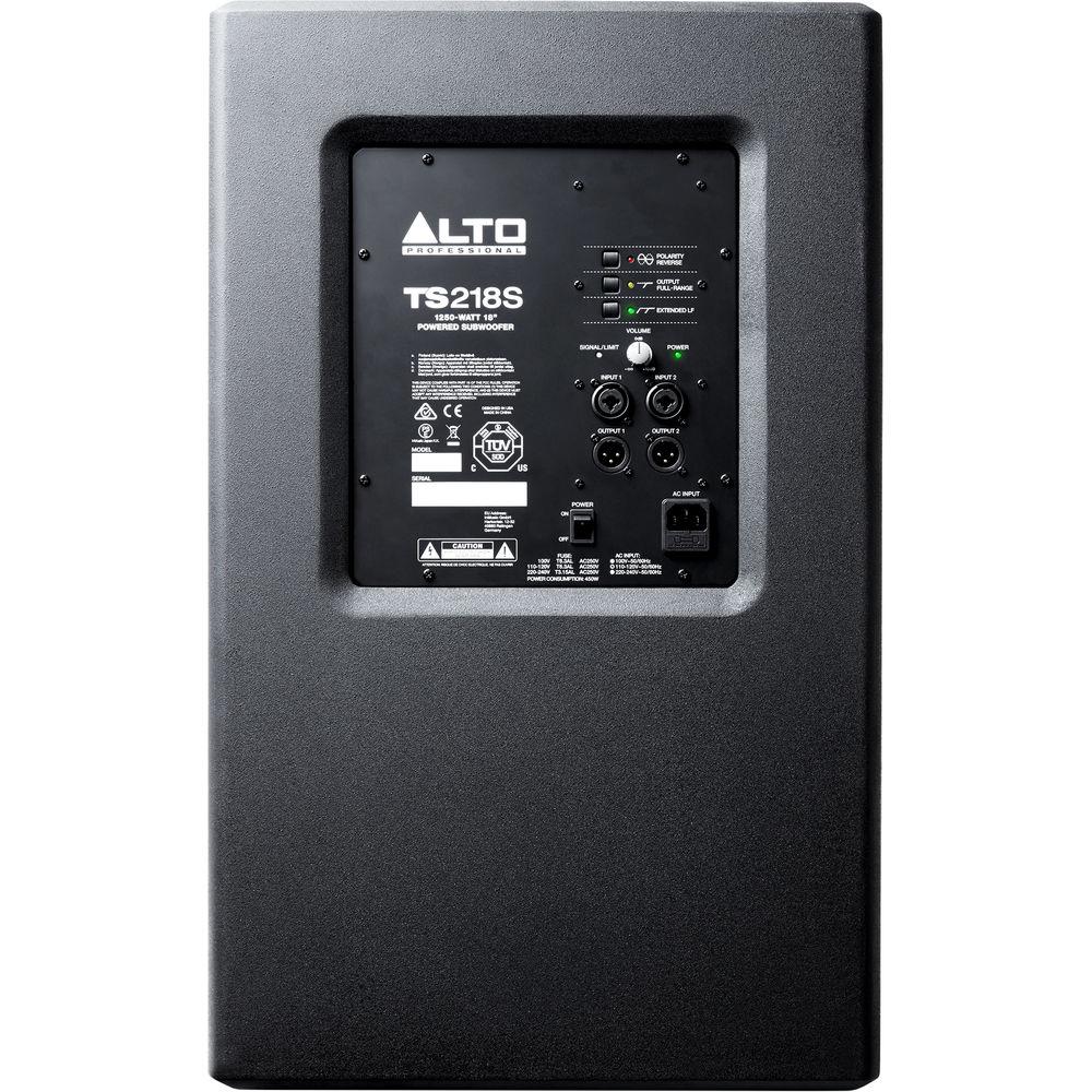 Alto Professional TS218S 18" 1250W Powered Subwoofer