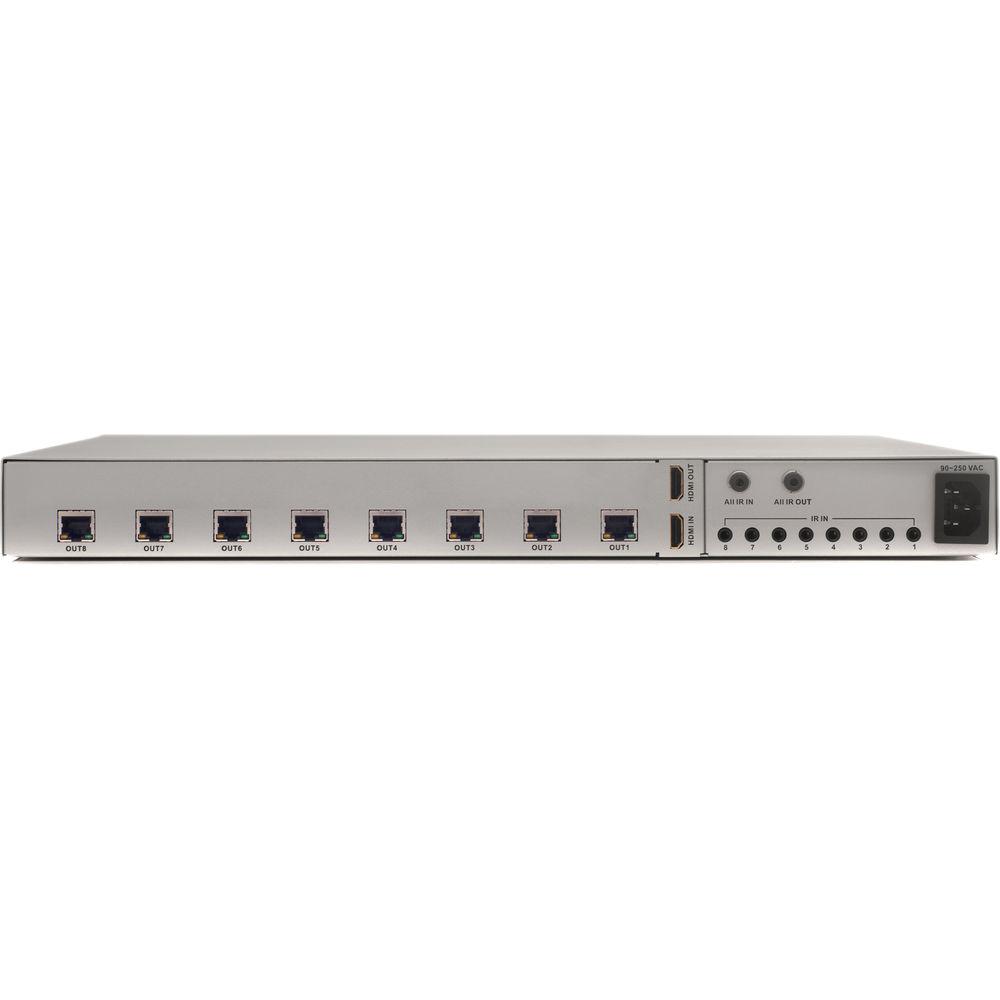 Apantac 1 input, 8 output HDMI Splitter with built-in HDBaseT Extender with IR with POE, Apantac, 1, input, 8, output, HDMI, Splitter, with, built-in, HDBaseT, Extender, with, IR, with, POE